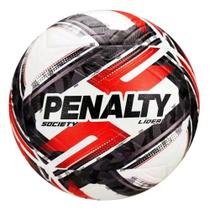 Bola de Futebol Society Líder XXVI com Toque Macio e Alta Durabilidade Preto+vermelho Penalty Bola de Futebol Society Líder XXVI com Toque Macio e Alta Durabilidade Preto+vermelho Penalty