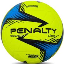 Bola de Futebol Society Penalty Lider Amarelo Azul