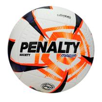 Bola de Futebol Society Penalty Mag11A R2 XXVI Branco/Roxo