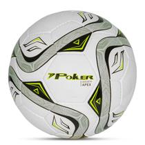 Bola de Futebol Society Semi-Profissional Poker Apex 32 Gomos - Cinza e Verde