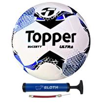 Bola de Futebol Society Topper Ultra Colagem Dupla + Bomba