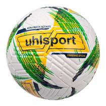 Bola de Futebol Society Uhlsport Aerotrack Brasil - Verde/Amarelo
