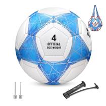 Bola de futebol STEEFAN tamanho 4, capa de PU com mudança de cor e bomba