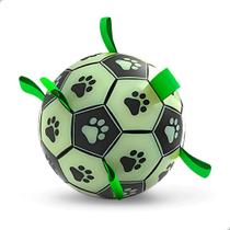 Bola de Futebol Tamanho Grande Luminosa Brilha no Escuro para Cães Brinquedo de Mastigação Momovida DT-8L