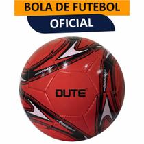 Bola de Futebol Tamanho Oficial Número 5 Costurada material sintético Vermelho - Dute