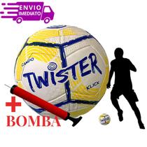 Bola de Futebol Twister para Campo Quadra Pelada + Bomba para Encher