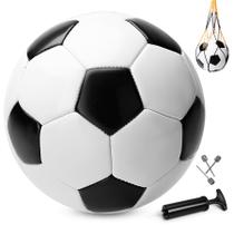 Bola de futebol, violoncelo, tamanho 5, interior e exterior, com bolsa de bomba