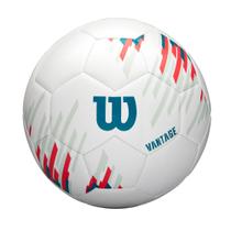 Bola de futebol Wilson NCAA Vantage tamanho 5 branca/azul-petróleo