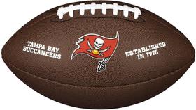 Bola de Futebol Wilson NFL Tampa Bay Buccaneers em Couro Composto Bola de Futebol Wilson NFL Tampa Bay Buccaneers em Couro Composto
