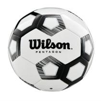 Bola de Futebol Wilson Pentagon 05 Branco Preto Multiuso