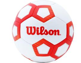 Bola De Futebol Wilson Pentagon Original - Nº 5 Oficial - Vermelha