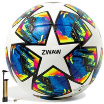 Bola de futebol ZWAW tamanho 5 de couro PU impermeável com bomba e agulhas Bola de futebol ZWAW tamanho 5 de couro PU impermeável com bomba e agulhas