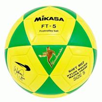 Bola De Futevôlei Mikasa FT-5 Edição Anderson Aguia Amarelo e Verde