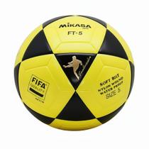 Bola de futevôlei Mikasa Oficial FIFA FTV World League Amarelo e Preto
