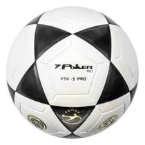 Bola de Futevôlei Poker Rio Pro FTV-5 Branco e Preto
