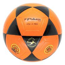 Bola De Futevolei Poker Vulcanizada Rio Pu - Laranja/Preto
