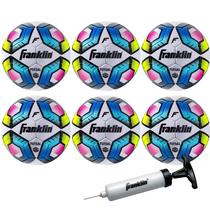 Bola de futsal Franklin Sports Low Bounce, tamanho 3-6, pacote com bomba