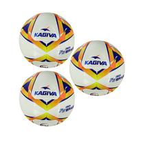 Bola De Futsal Kagiva F5 Brasil Pro Fusion Kit C/ 3 Unidades