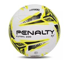 Bola De Futsal Penalty Rx 200 Xxi - Branco/Preto/Amarelo