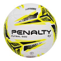 Bola de Futsal Penalty RX500 XXIII Branco Amarelo e Preto
