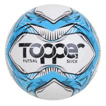 Bola de Futsal Slick Azul e Branco 5165 - Topper