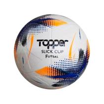 Bola de Futsal Topper Slick Cup Branco/azul