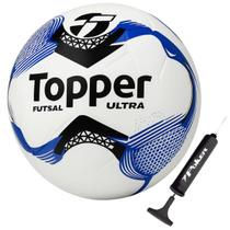 Bola de Futsal Topper Ultra Dupla Colagem Salão + Bomba