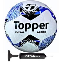 Bola de Futsal Topper Ultra Salão Colagem Dupla + Bomba