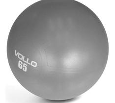 Bola De Ginástica Gym Ball Cinza 65cm - Academia - Vollo