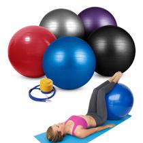 Bola de Ginástica Gym Ball Inflável com Inflador 65cm - Azul