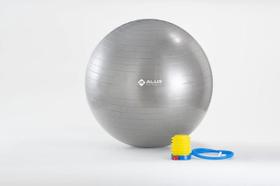 Bola de Ginástica Premium 65cm Gym Ball Alux Antiestouro com Bomba de Pé - Suporta até 300kg