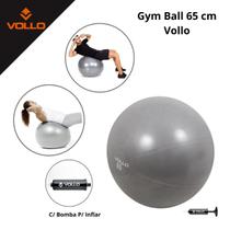 Bola de Ginastica Suiça Pilates Yoga com Bomba 65cm - Vollo