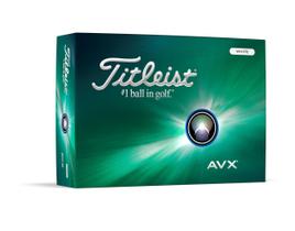 Bola de golfe Titleist AVX White Uma dúzia