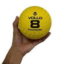 Bola De Iniciação Borracha Esportiva T8 Numero 8 Vollo BI008 Amarela