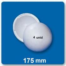 Bola de ISOPOR 175 mm c/4 unid - Oca e Bipartida(Eps) Styroform