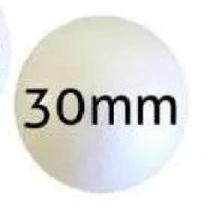 Bola De Isopor Maciça Pacote Fechado de 08mm a 40mm Vários Tamanhos a escolher