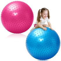 Bola de massagem sensorial Karenhi 85 cm para crianças com bomba de ar, 2 peças Bola de massagem sensorial Karenhi 85 cm para crianças com bomba de ar, 2 peças