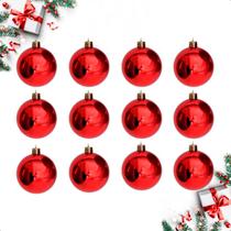 Bola de Natal 12 Unidades Glitter 5cm Bolinhas Decoração