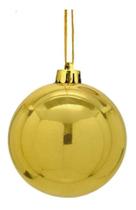 Bola de Natal 15cm Gigante Lisa dourada- Decoração Kit 10un
