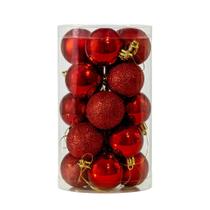 Bola De Natal 4cm/5cm/10cm Com Até 20 Unidades Pequena/Média/Grande Enfeite Decoração Árvore