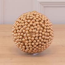 Bola de Natal Decorada Berry Dourado 12cm (Florarte)