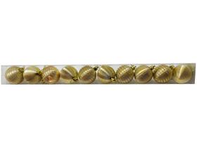 Bola de Natal Dourado com Glitter 5cm 10 Unidades - Casambiente NATAL233