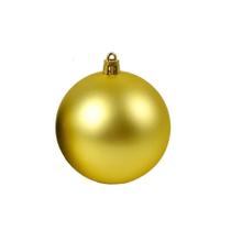 Bola de Natal Gigante Fosco - Ouro - 20cm - 1 unidade - Cromus - Rizzo