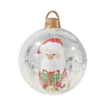 Bola De Natal Inflável Gigante De PVC De 24 Polegadas Iluminada Com Controle Remoto Decorações De Bola De Natal Inflável Gigante De PVC De 24 Polegadas Iluminada Com Controle Remoto Decorações De