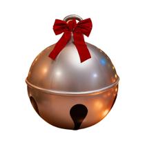 Bola De Natal Inflável Vermelha De 24 Polegadas Com Sino, Decorações Grandes De PVC Para Festas