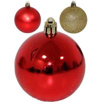 Bola De Natal Mista Fosca / Lisa / Glitter / 35 Peças 6cm