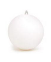 Bola De Natal Nevada Branco Com 6 Pcs 8 Cm - CROMUS