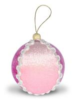 Bola de Natal Rosa e Pink Pelúcia 8cm c/6pcs - Fitas e Festas