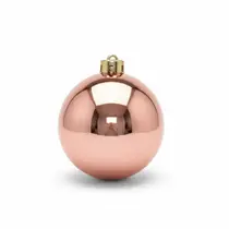 Bola De Natal Rose 12cm Premium brilho Decoração Árvore