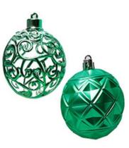 Bola De Natal Verde Menta Com 6 Pçs De 8Cm Tubo Mista Fosca 3D - RIO MASTER Bola De Natal Verde Menta Com 6 Pçs De 8Cm Tubo Mista Fosca 3D - RIO MASTER